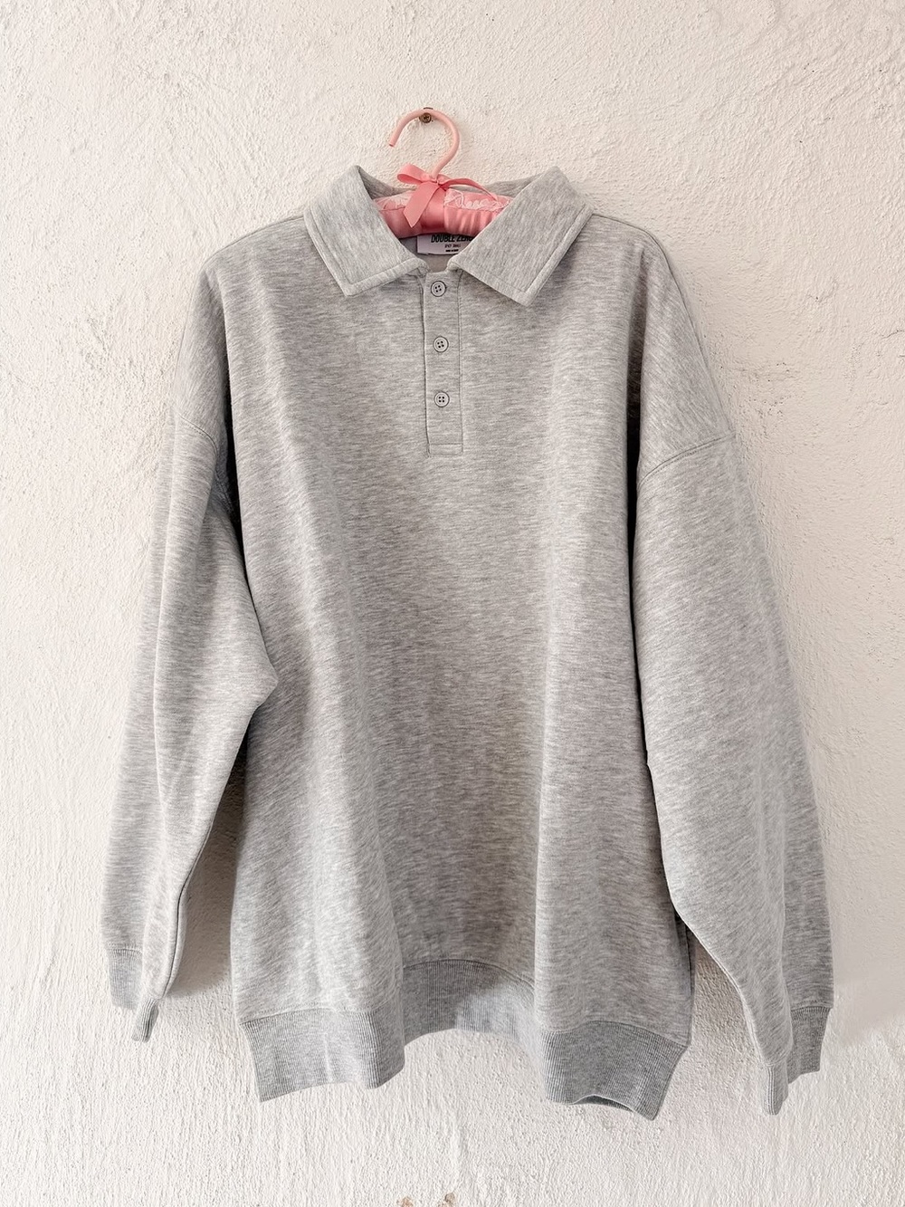 Double Zero Half Button Sweatshirt Small